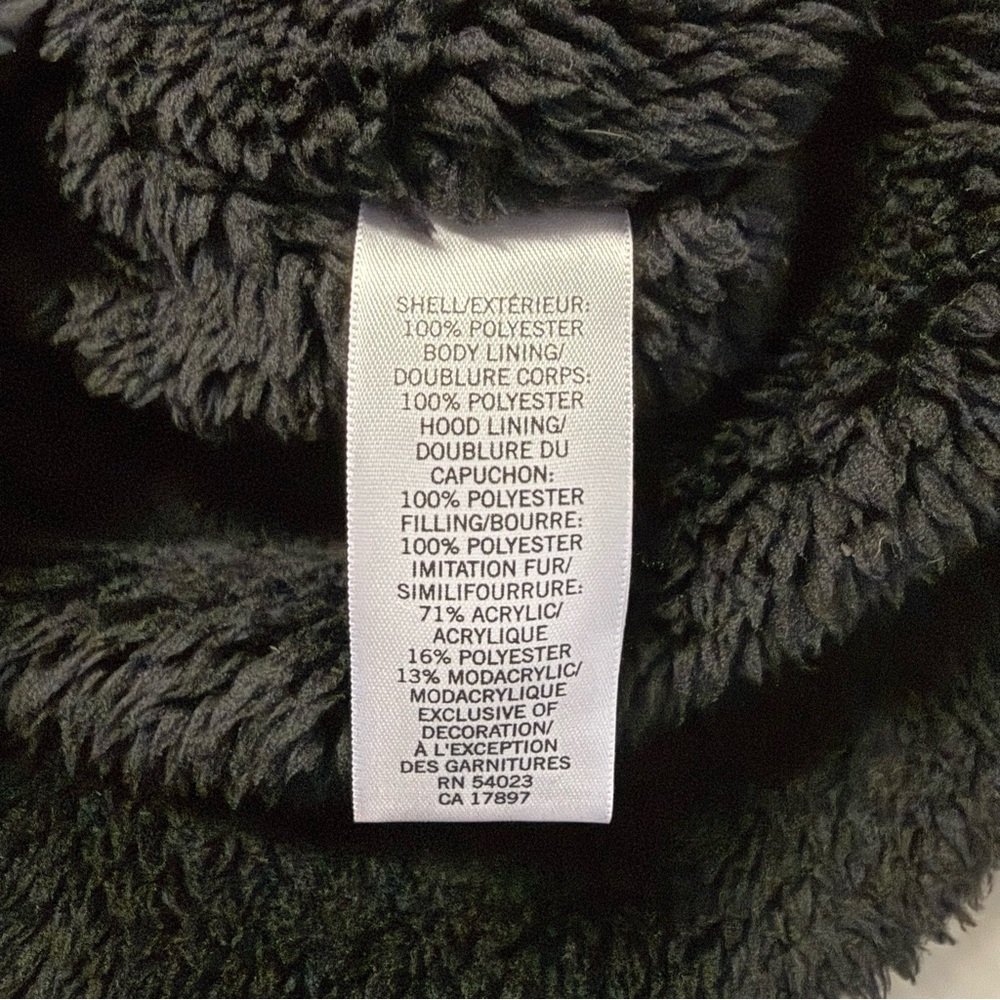 Banana Republic Faux Fur Lined Puffer Vest Black Size Small - Picture 3 of 5